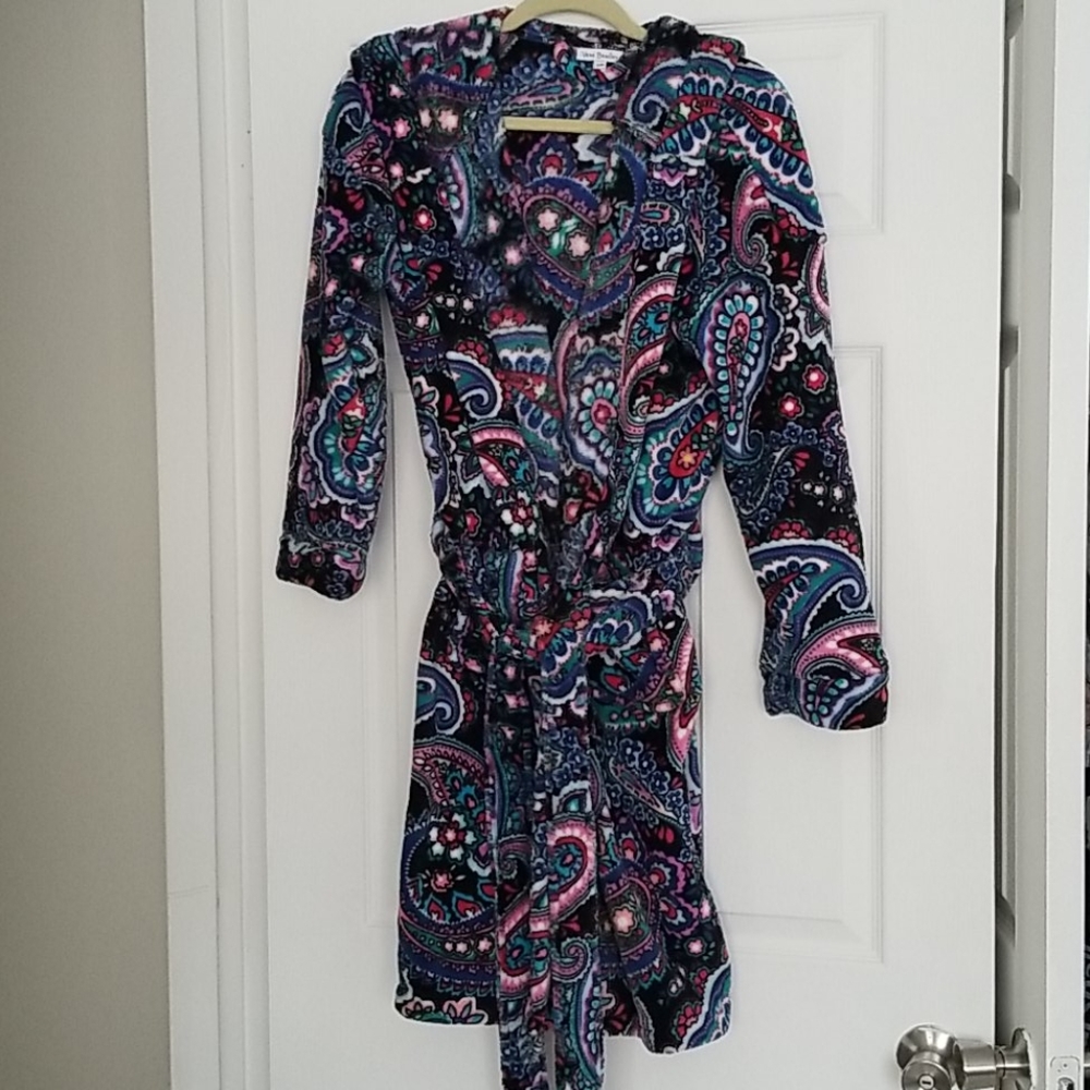 NWOT Paisley Vera Bradley Hooded Bathrobe